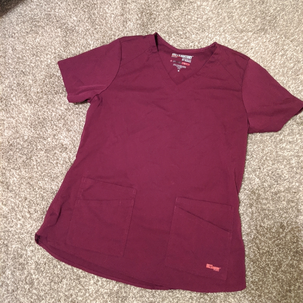 Greys anatomy scrub top medium
